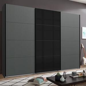 Ernesto Sliding Door Large Wooden Wardrobe In Graphite