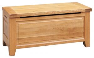 Adriel Wooden Blanket Box In Light Oak