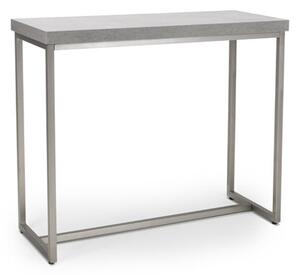 Delta Rectangle Console Table With Brushed Steel Base