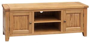 Adriel Straight Wooden TV Stand In Light Oak