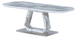 Wantu Marble Effect Glass Coffee Table