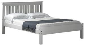 Maire Low Foot End Pine Wooden Single Bed In White