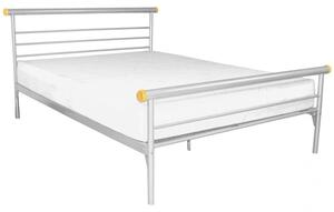 Candela Metal King Size Bed In Silver