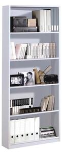 Adonia Wooden Book Shelf With 5 Shelves In White