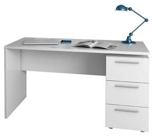 Adonia Wooden Laptop Desk With 3 Drawer In White