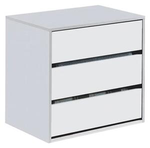 Adonia Wooden Chest Of 3 Drawers In White