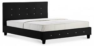 Qiana PU Leather Single Bed In Black