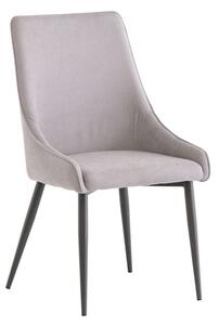 Remika Fabric Dining Chair In Grey