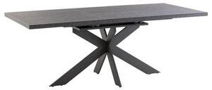 Paley Extending Dining Table In Dark Grey With Cross Legs