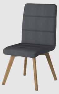 Albion Fabric Home And Office Chair With Oak Legs In Grey