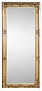 Padilla Lean-to Dress Mirror In Golden Wooden Frame