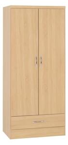 Mark Wooden Wardrobe With 2 Doors In Sonoma Oak