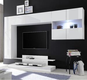 Iris Wall Entertainment Unit In White High Gloss