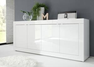 Taylor Wooden 4 Doors Sideboard In White High Gloss