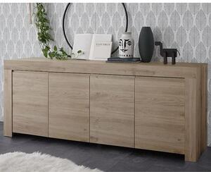 Carney Contemporary Sideboard Large In Cadiz Oak With 4 Doors