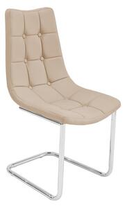 Mintaka Faux Leather Dining Chair In Beige