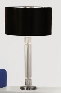 Maia Silver Inner Table Lamp With Black Shade