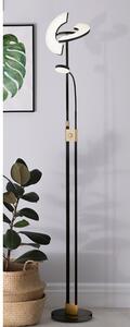 Ain Mother Child LED Floor Lamp In Matt Black And Satin Brass