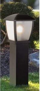 Seattle Outdoor Clear Acrylic Tall Post Light In Black