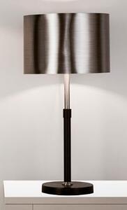 Grafias Chrome Shade Table Lamp With Brushed Black