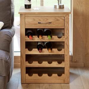 Fornatic Wooden Wine Rack Lamp Table In Mobel Oak