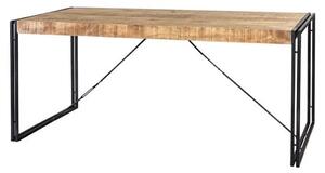 Clio Industrial Large Wooden Dining Table In Oak