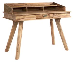 Spica Wooden Study Desk In Natural Sheesham