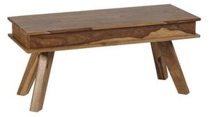 Spica Wooden Dining Bench In Natural Sheesham