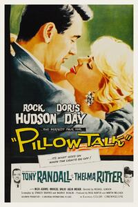 Fine Art Print Pillow Talk / Rock Hudson & Doris Day (Retro Movie), (26.7 x 40 cm)