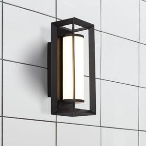 Chaplin LED Large Rectangular Wall Light In Matt Black