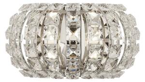 Marylin 2 Lamp Wall Light In Chrome With Crystal Glass