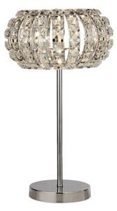 Marylin 1 Bulb Table Lamp In Chrome With Crystal Glass