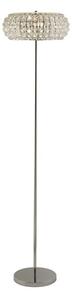 Marylin 3 Bulb Floor Lamp In Chrome With Crystal Glass