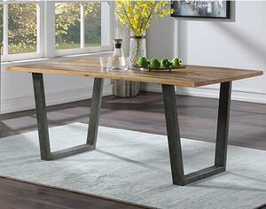 Nebura Wooden Dining Table In Reclaimed Wood