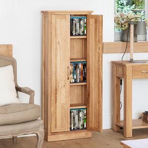 Fornatic Wooden DVD Storage Cabinet In Mobel Oak