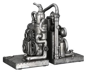 Steampunk Machine Poly Sculpture In Antique Silver