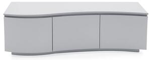 Lazaro Wooden TV Stand In Matt Light Grey With LED Light