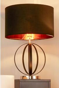 Unique Black And Gold Table Lamp With Black Shade Gold Inner