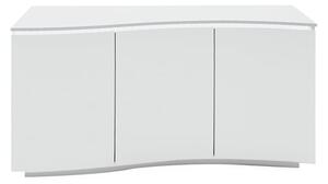 Lazaro High Gloss Sideboard In White With LED Light