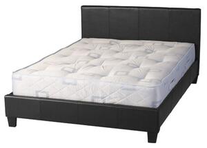 Prenon Faux Leather King Size Bed In Black