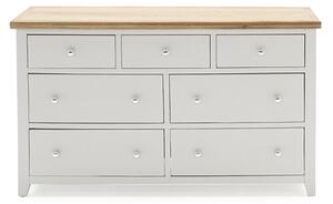 Freda Wooden Chest Of 7 Drawers In Grey And Oak