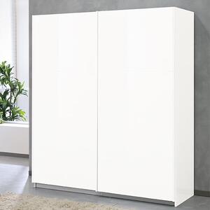 Abby Wooden Sliding Door Wardrobe In White