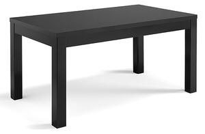 Regal Wooden Dining Table In Black High Gloss