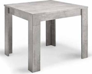 Breta High Gloss Dining Table Square In Grey Marble Effect