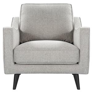 Darius Linen Fabric 1 Seater Sofa In Greige