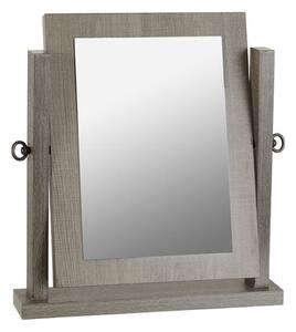 Laggan Dressing Table Mirror In Black Wood Grain Frame