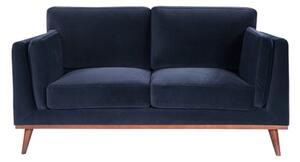 Maili Velvet 2 Seater Sofa In Midnight Blue