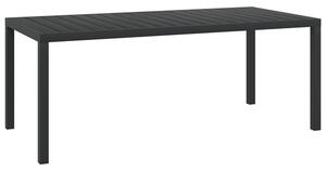 Darwen Aluminium Garden Dining Table Large In Black