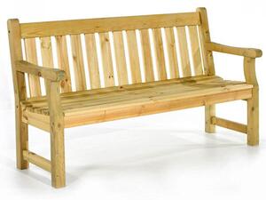 Darko Timber Garden 3 Seater Bench In Green Pine