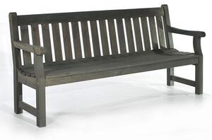 Darko Timber Garden 4 Seater Bench In Dark Grey